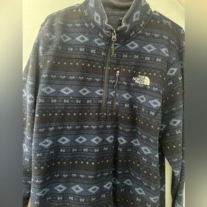 Blue North Face Quater Zip